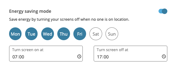 Scne Setting Global screen settings