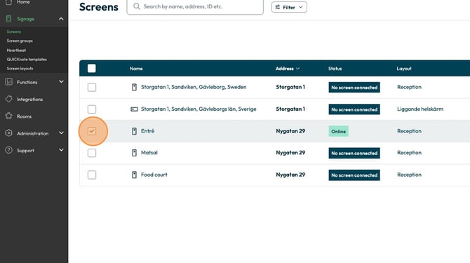 Create a Screen Transfer Code - Step 1
