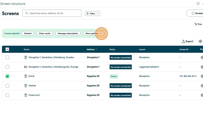 Create a Screen Transfer Code - Step 2