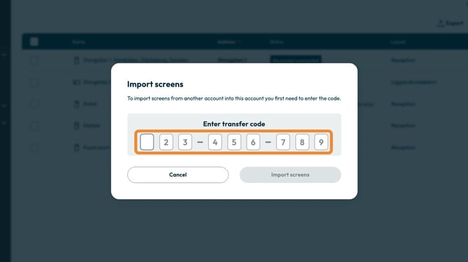 Create a Screen Transfer Code - Step 9