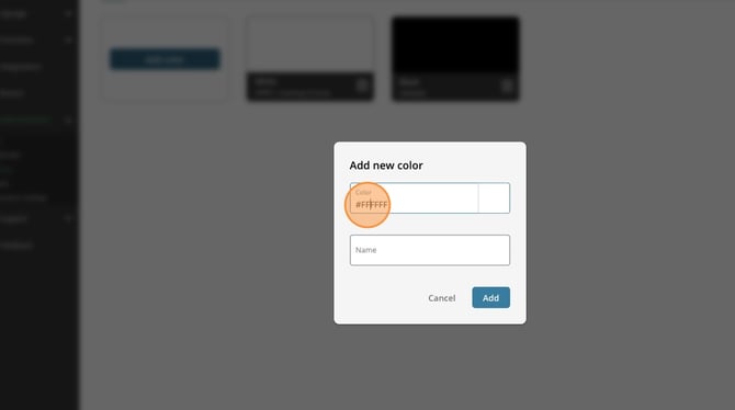 How To Add Custom Color In Signage System - Step 2