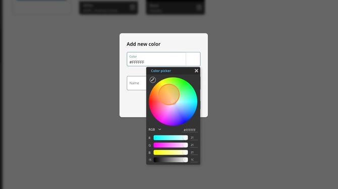 How To Add Custom Color In Signage System - Step 4